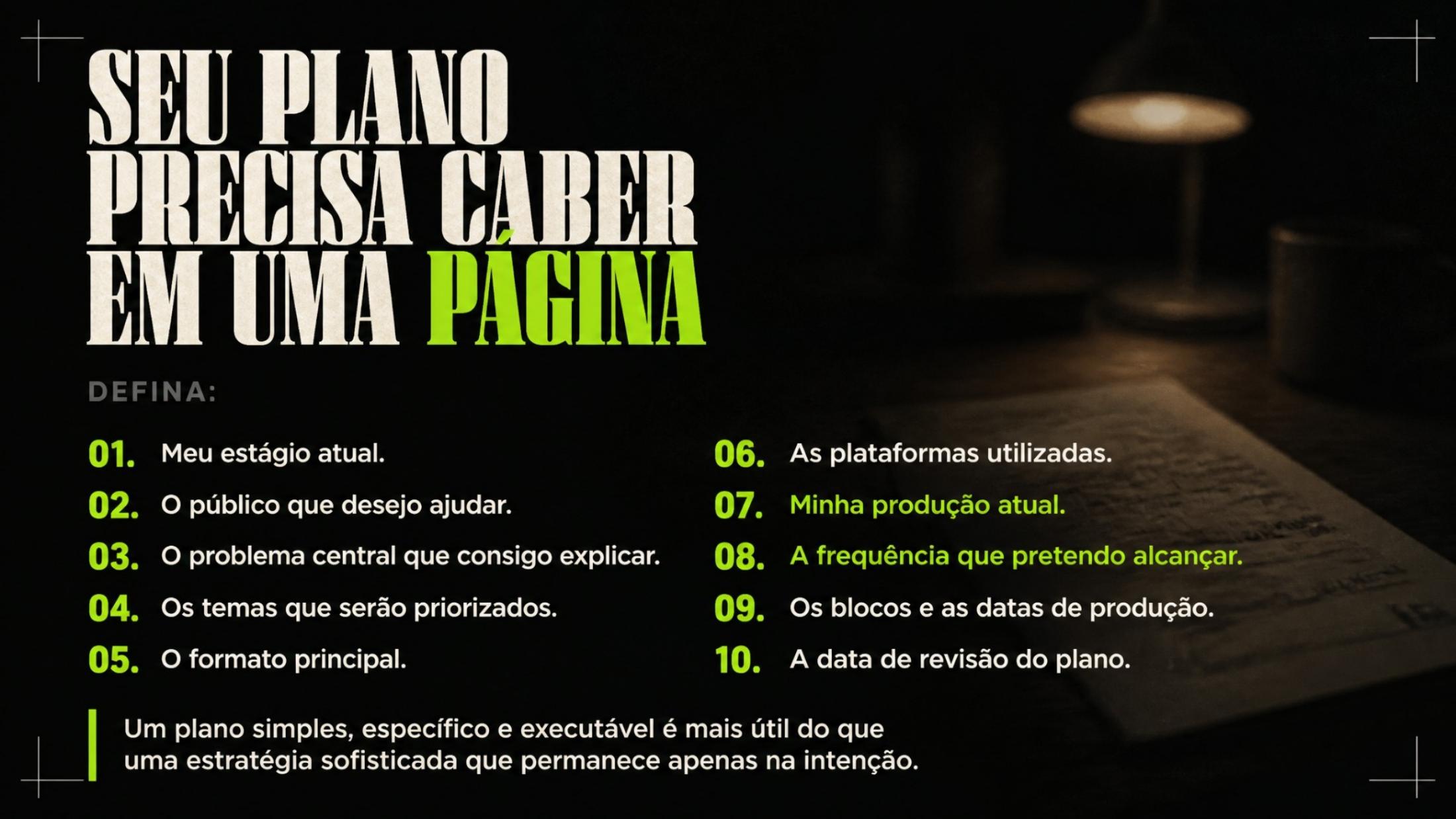 Slide do treinamento com um exemplo de plano de 30 dias (1 de 4)